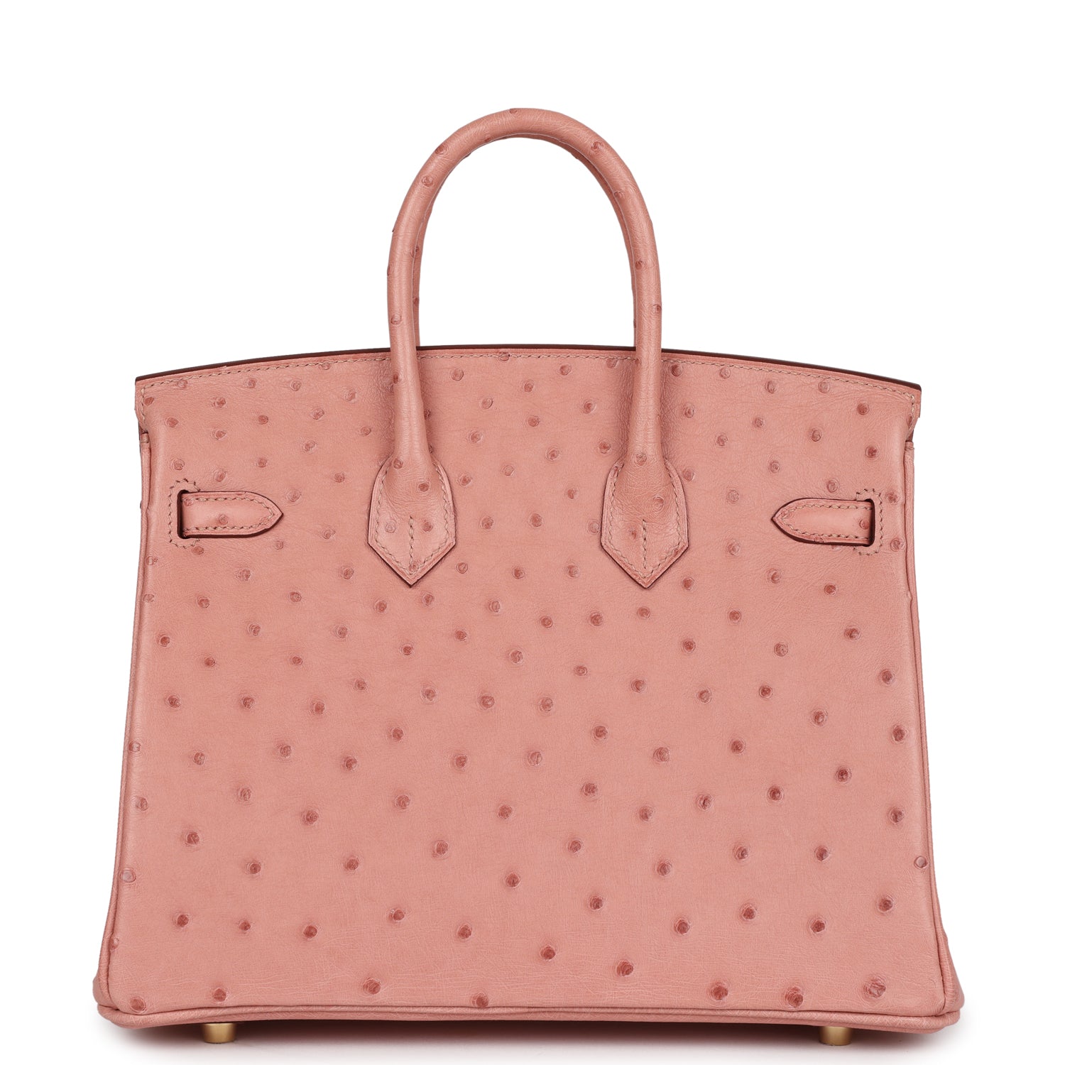 Hermes Birkin 25 Terre Cuite Ostrich Gold Hardware