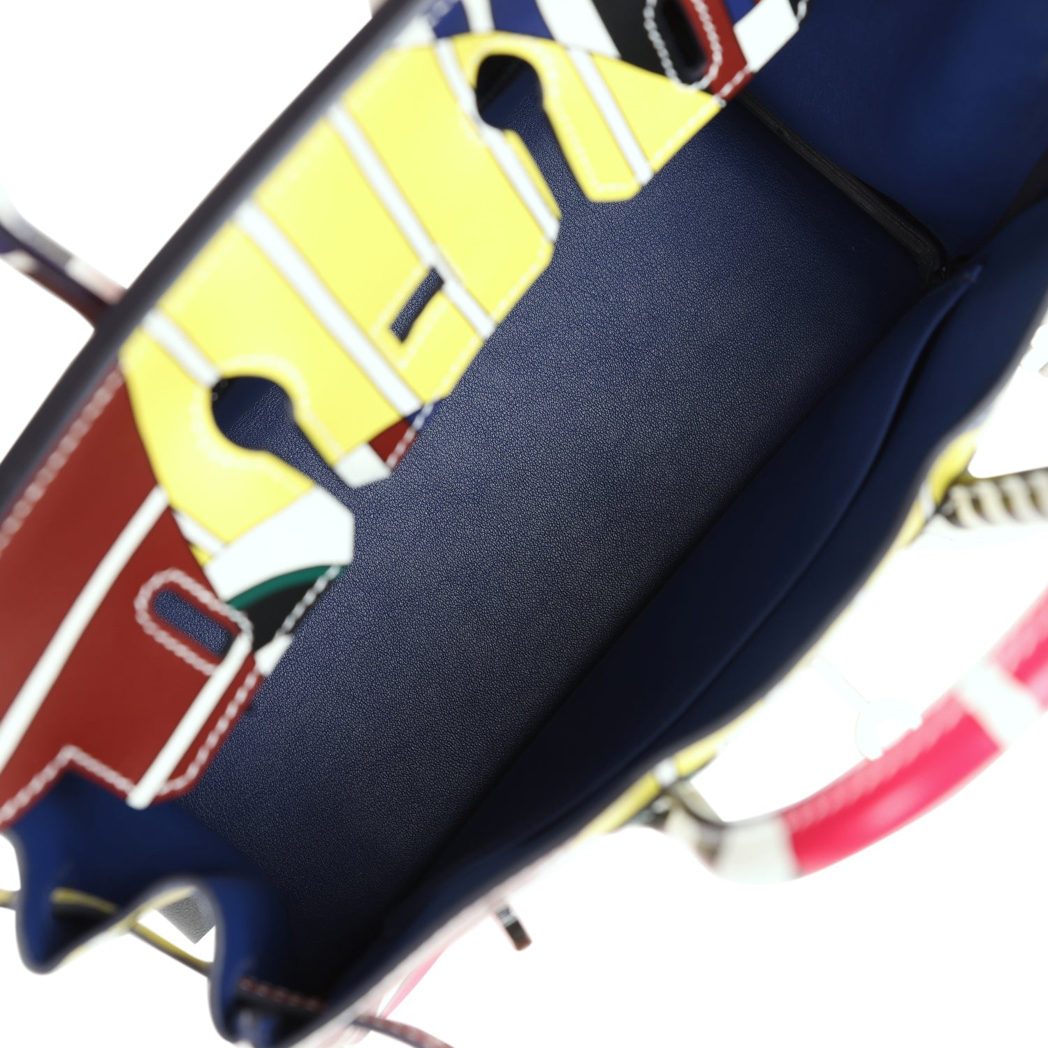 Hermes "One Two Three and Away We Go" Birkin 25 Multicolor Swift Palladium Hardware