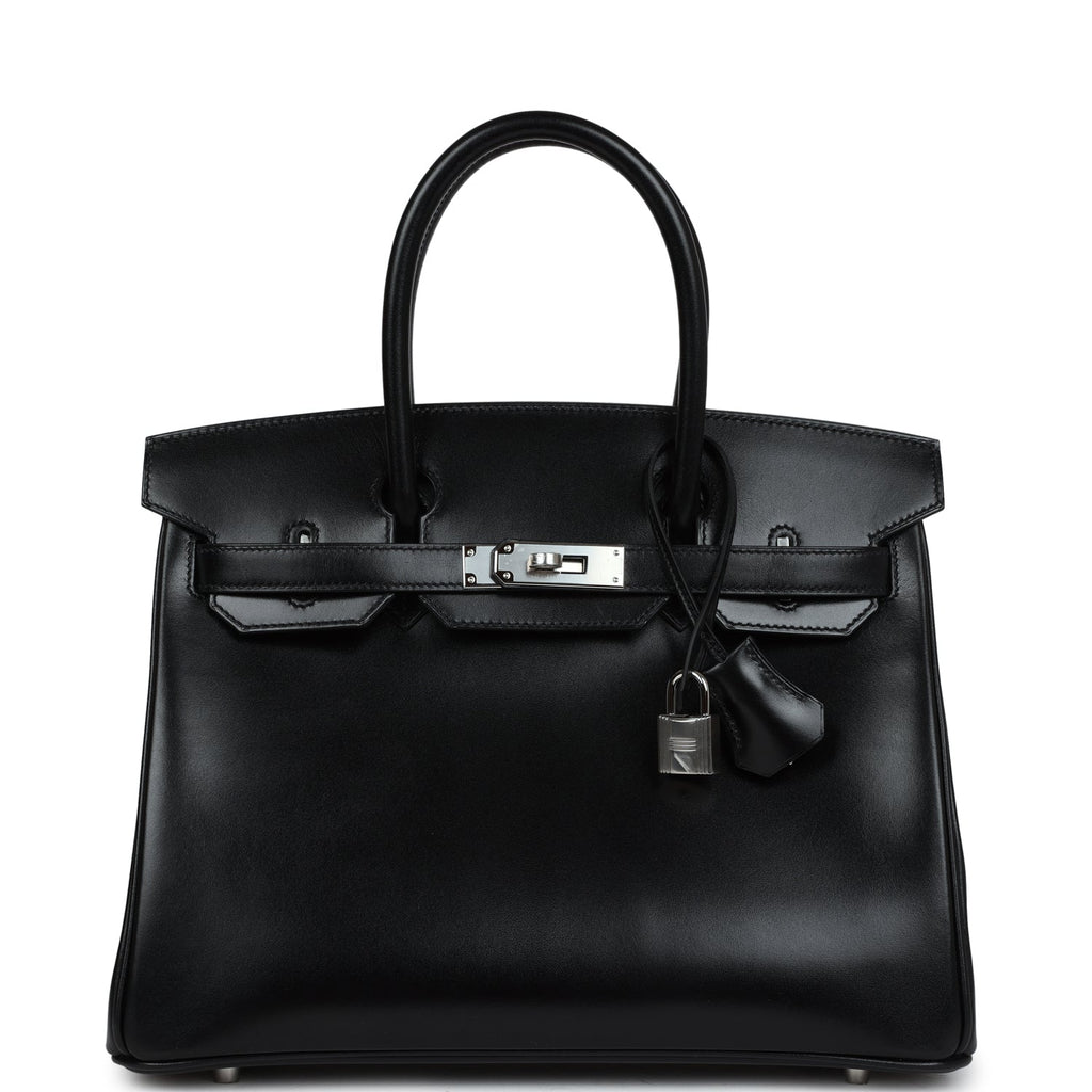 Hermes Birkin 30 Black Box Palladium Hardware