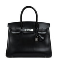 Hermes Birkin 30 Black Box Palladium Hardware