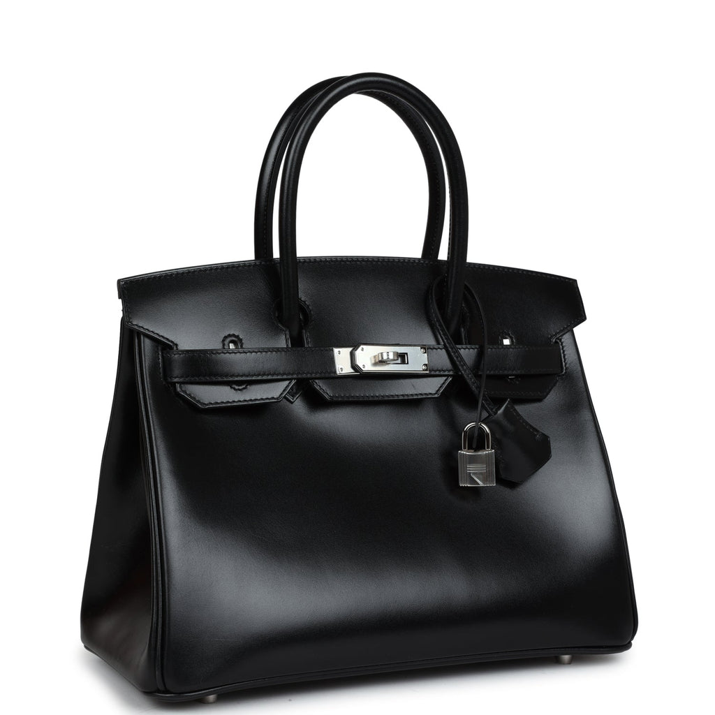 Hermes Birkin 30 Black Box Palladium Hardware