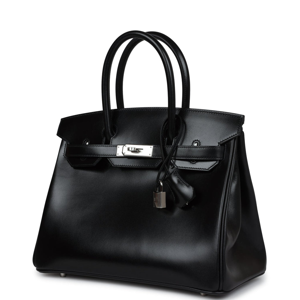 Hermes Birkin 30 Black Box Palladium Hardware