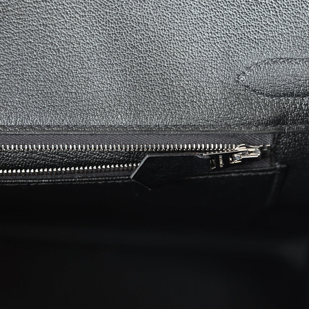 Hermes Birkin 30 Black Box Palladium Hardware