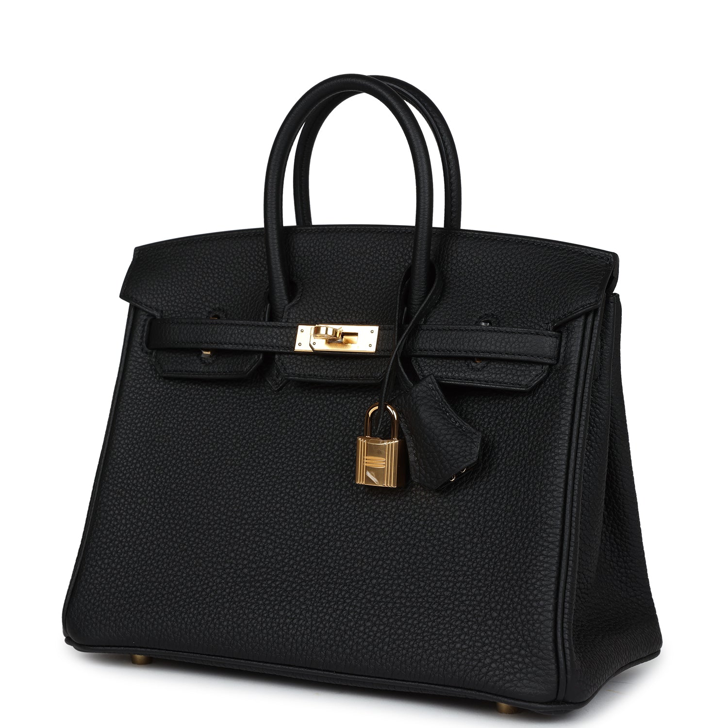 Hermes Birkin 25 Black Togo Gold Hardware