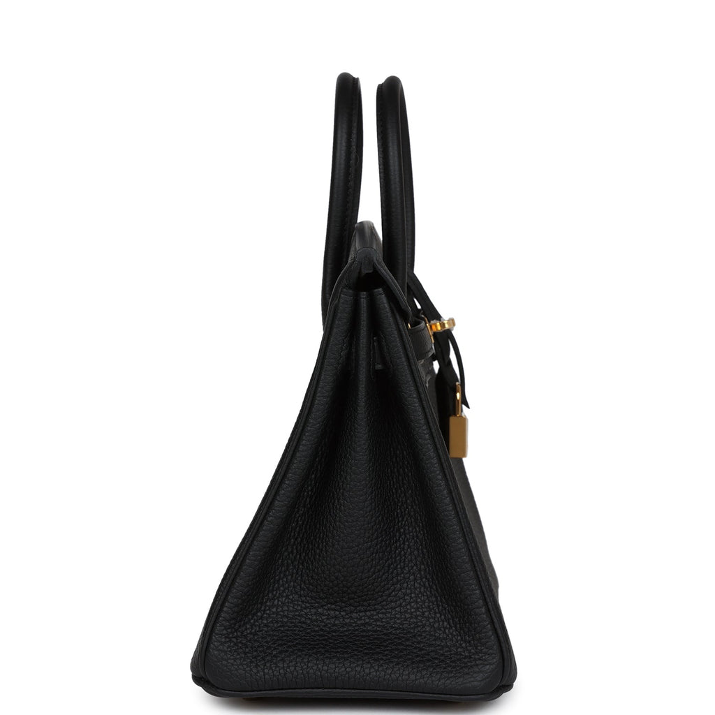 Hermes Birkin 25 Black Togo Gold Hardware