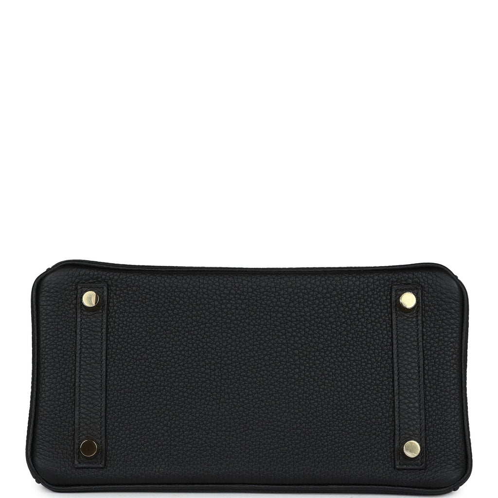 Hermes Birkin 25 Black Togo Gold Hardware