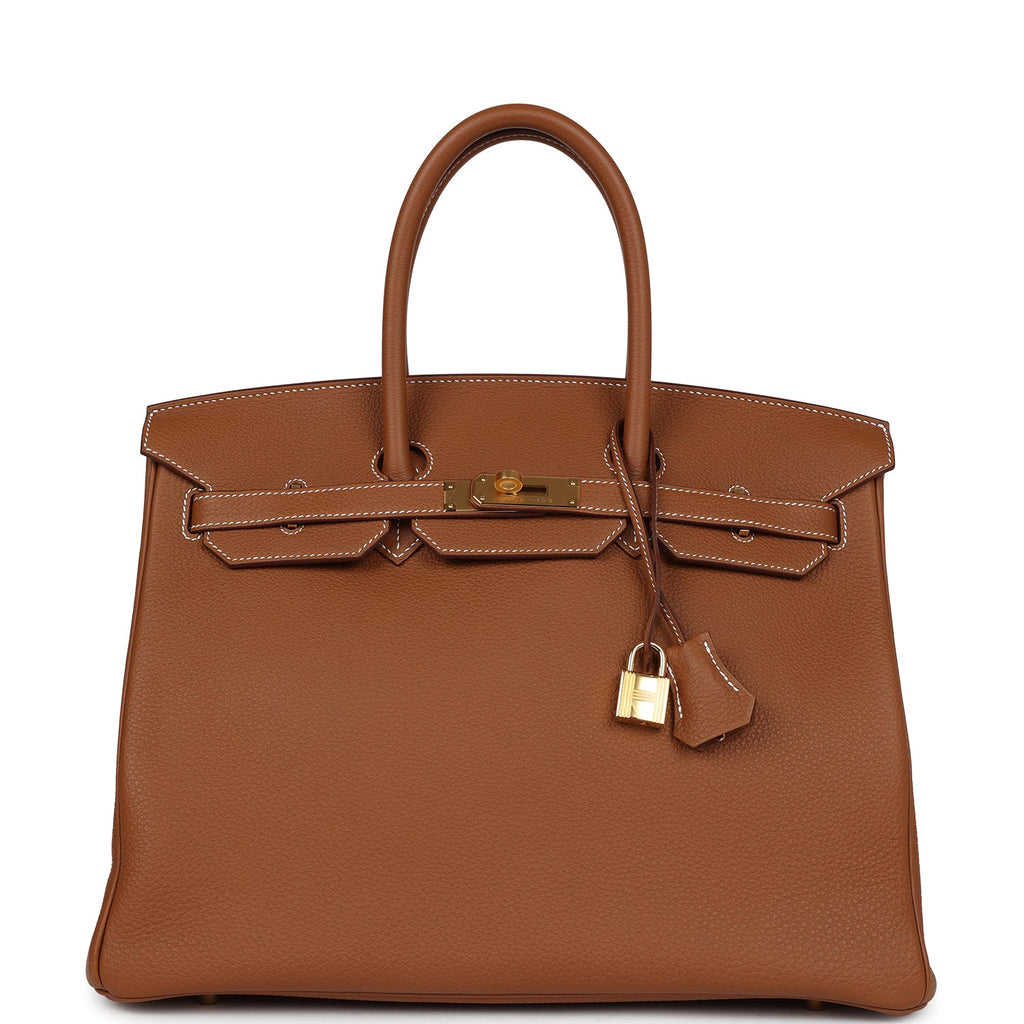 Hermes Birkin 35 Gold Togo Gold Hardware