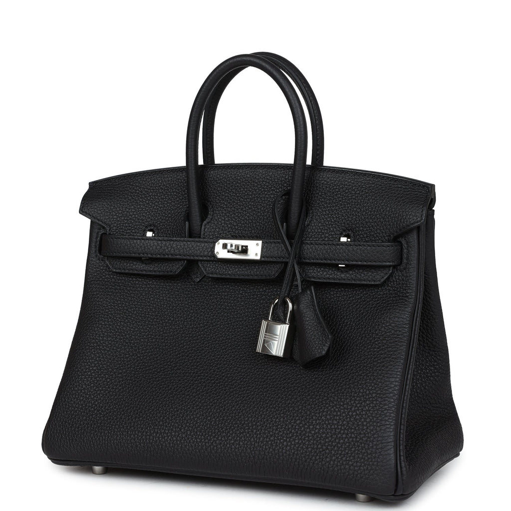 Hermes Birkin 25 Black Togo Palladium Hardware