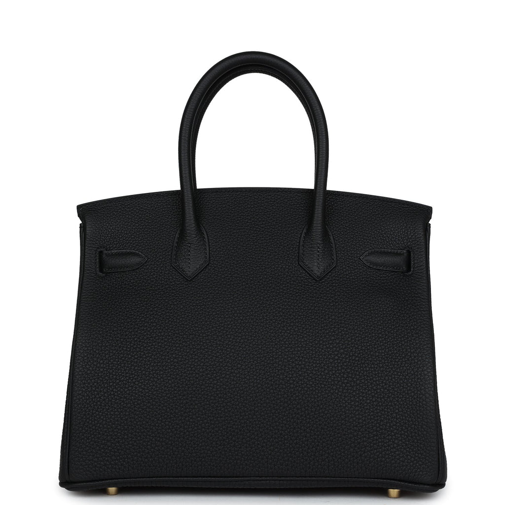Hermes Birkin 30 Black Togo Gold Hardware