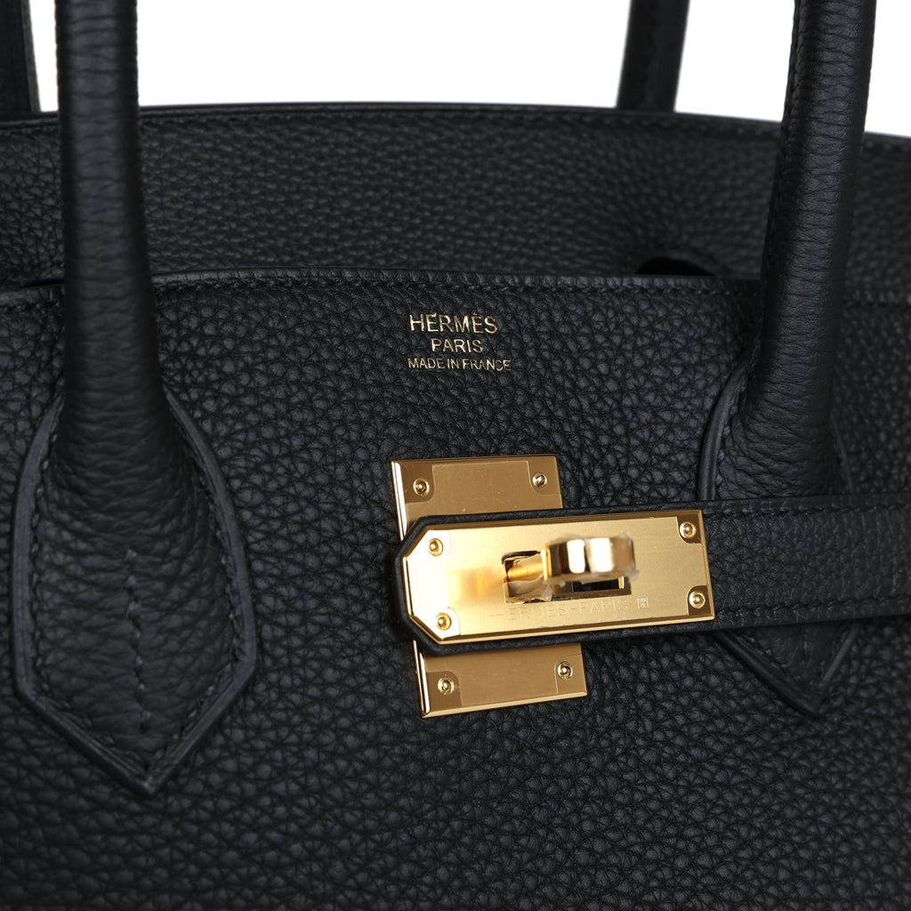 Hermes Birkin 30 Black Togo Gold Hardware