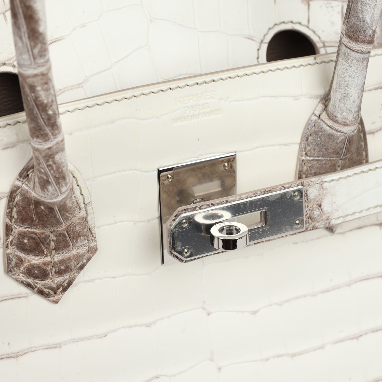 Hermes Birkin 30 Himalaya Niloticus Crocodile Palladium Hardware