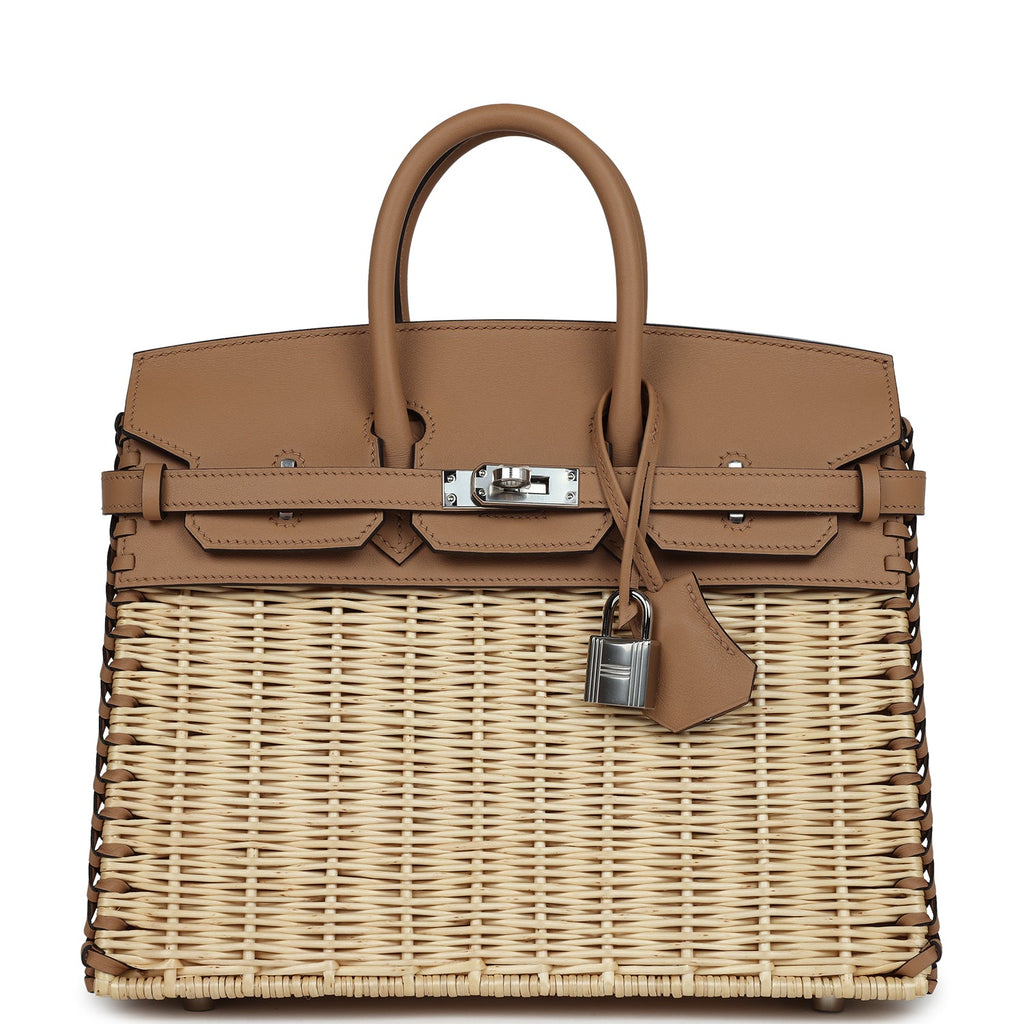Hermes Picnic Birkin Sellier 25 Chai Swift Palladium Hardware