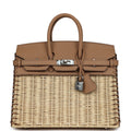Hermes Picnic Birkin Sellier 25 Chai Swift Palladium Hardware