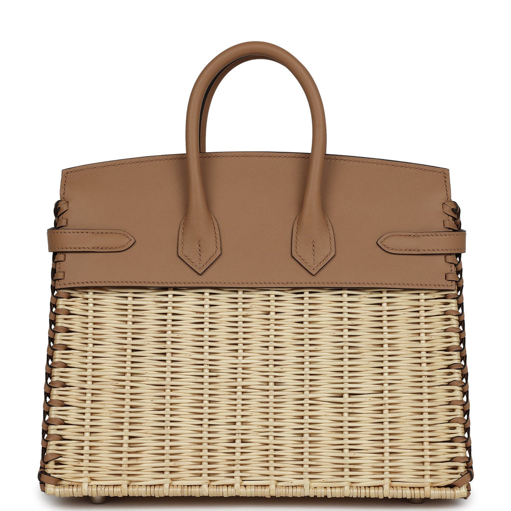 Hermes Picnic Birkin Sellier 25 Chai Swift Palladium Hardware