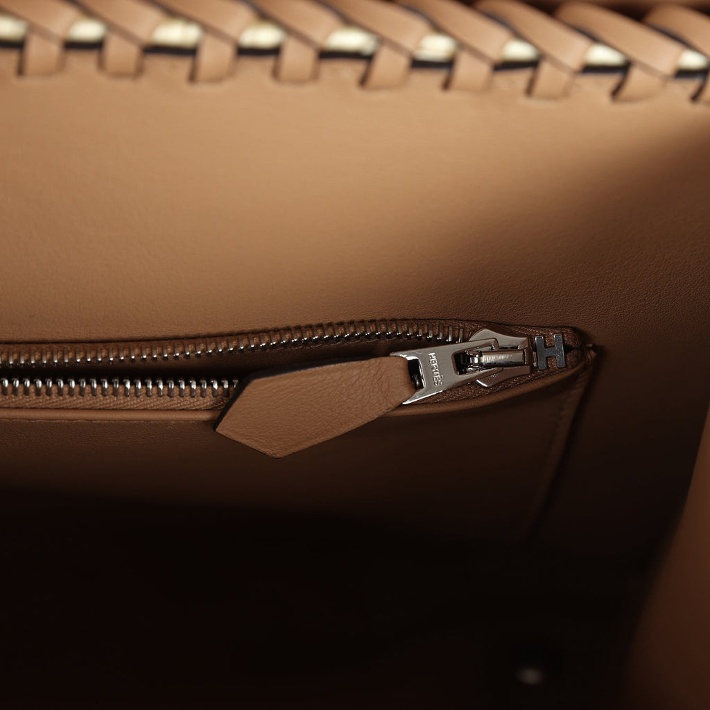 Hermes Picnic Birkin Sellier 25 Chai Swift Palladium Hardware