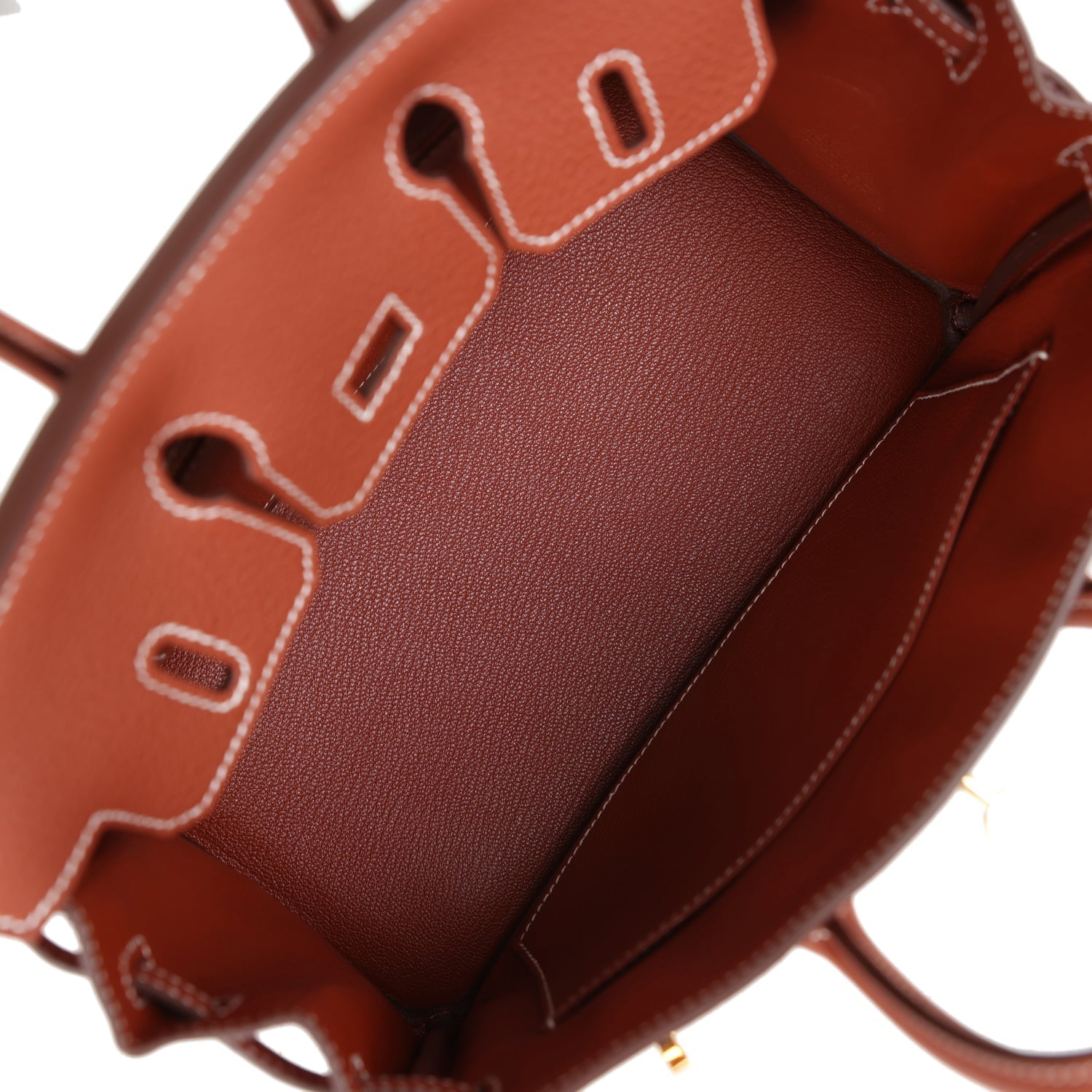 Hermes Birkin 25 Sienne Togo Gold Hardware