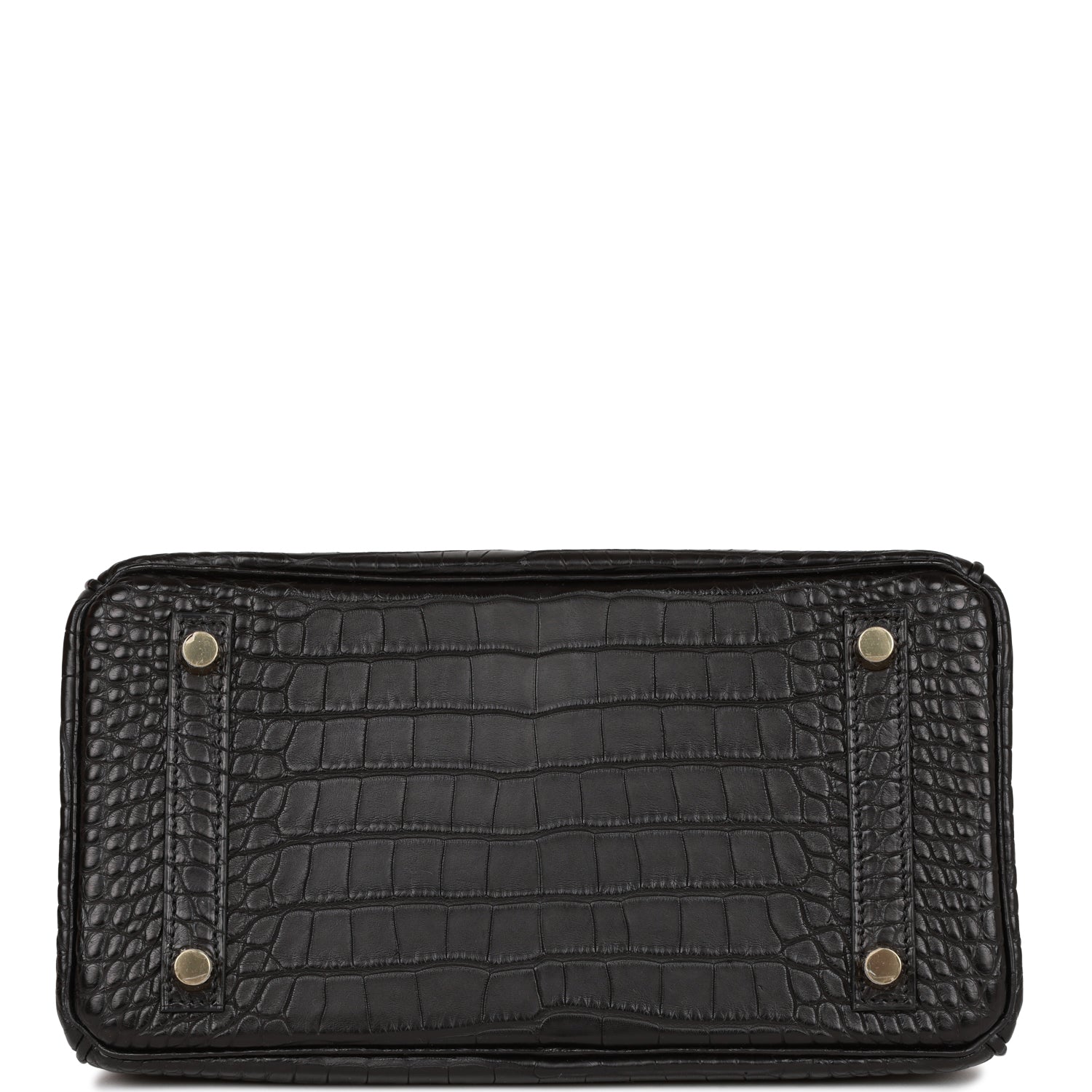 Hermes Birkin 25 Black Matte Alligator Gold Hardware