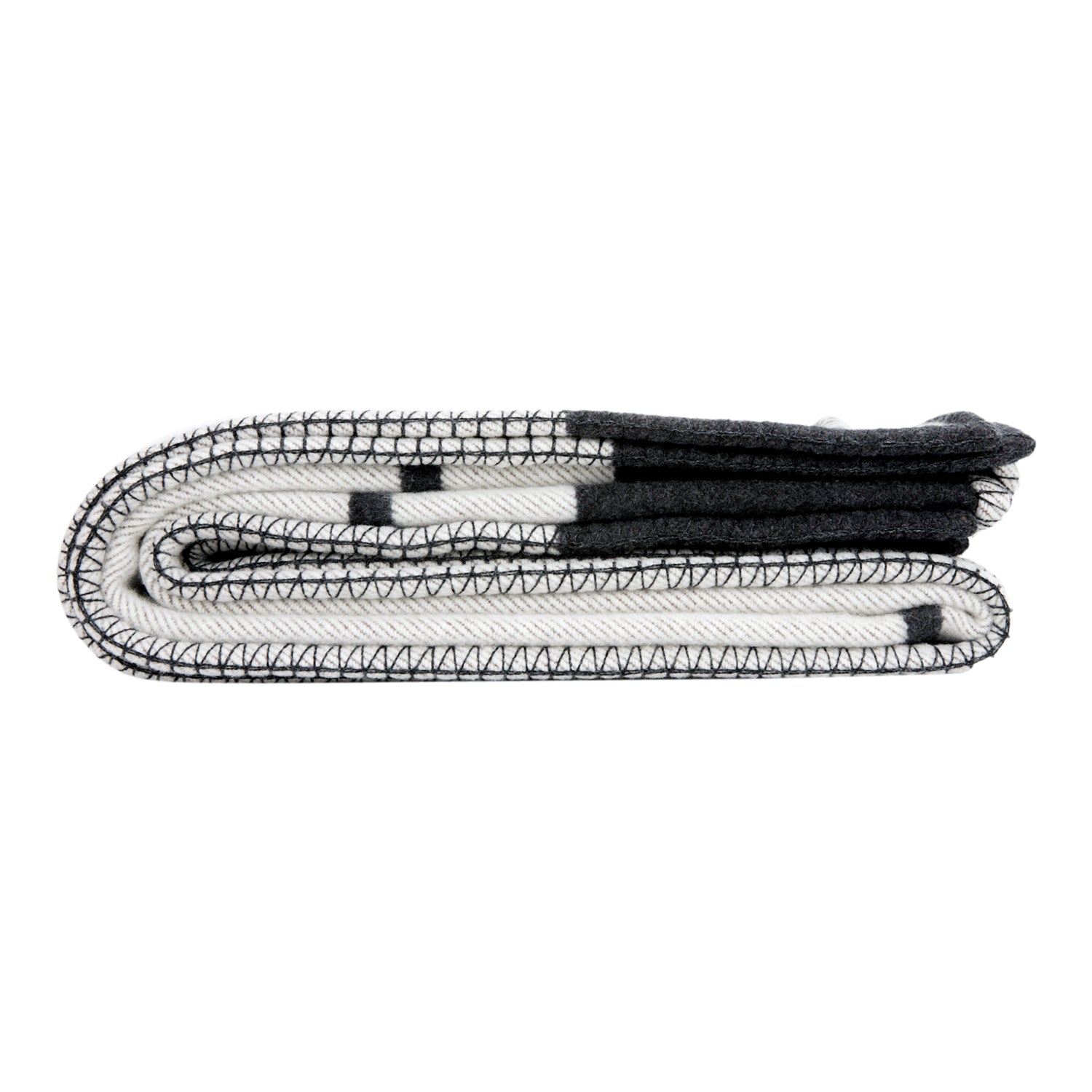 Hermes "Avalon III" Ecru and Black Blanket