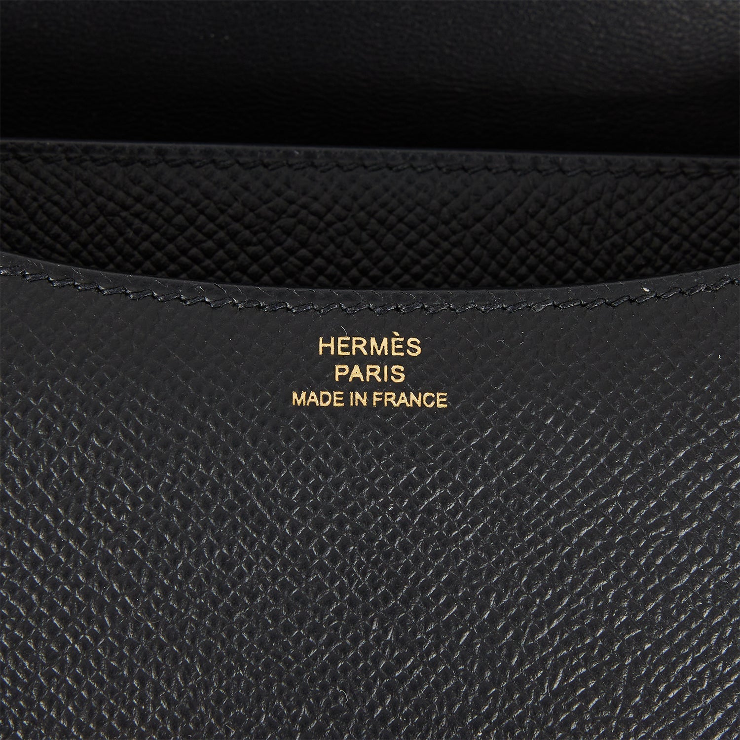 Hermes Constance 18 Black Epsom Gold Hardware