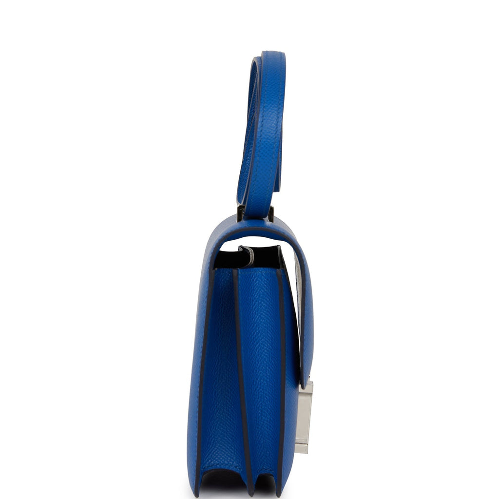 Hermes Constance 18 Bleu France Epsom Palladium Hardware
