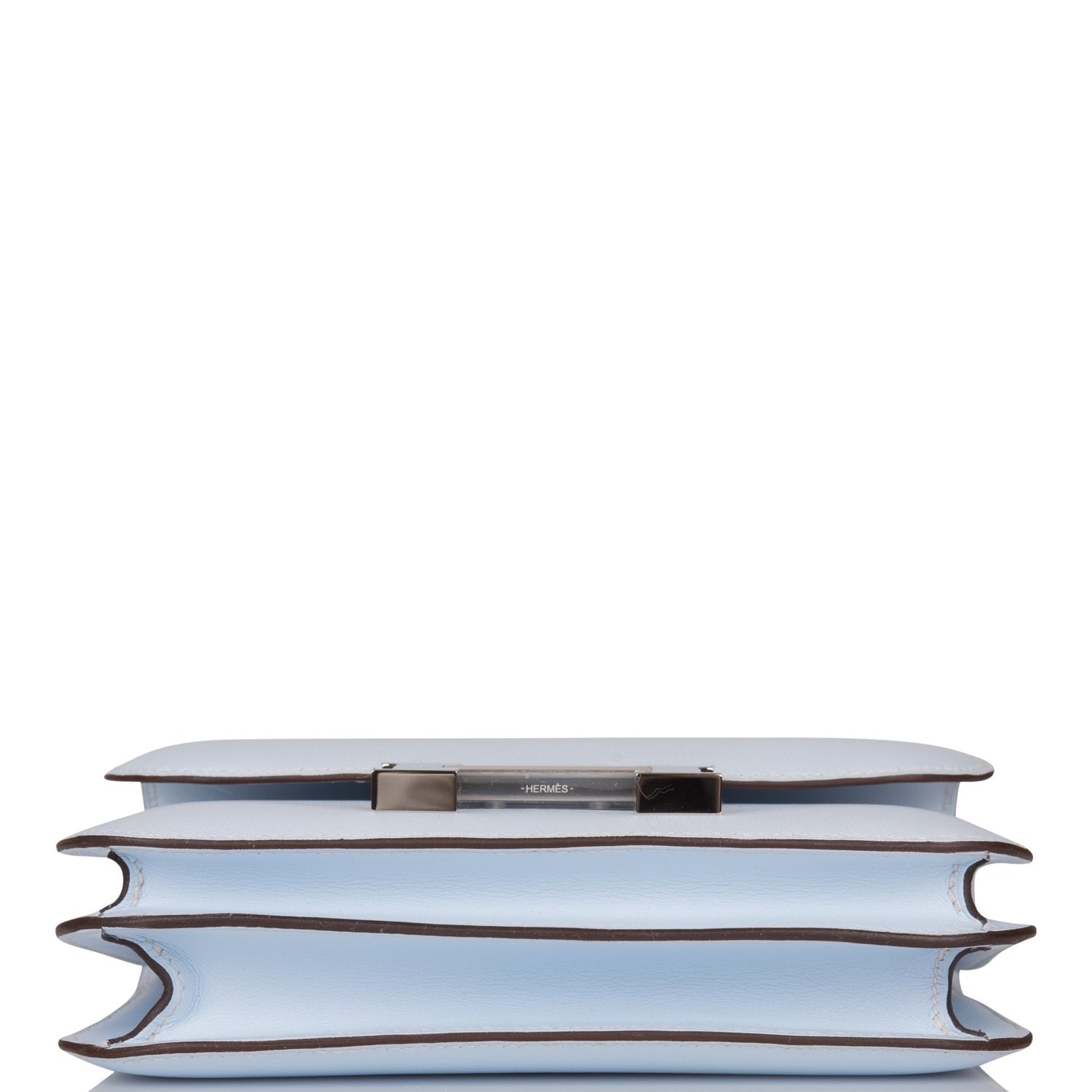 Hermes Constance 18 Bleu Brume Swift Palladium Hardware