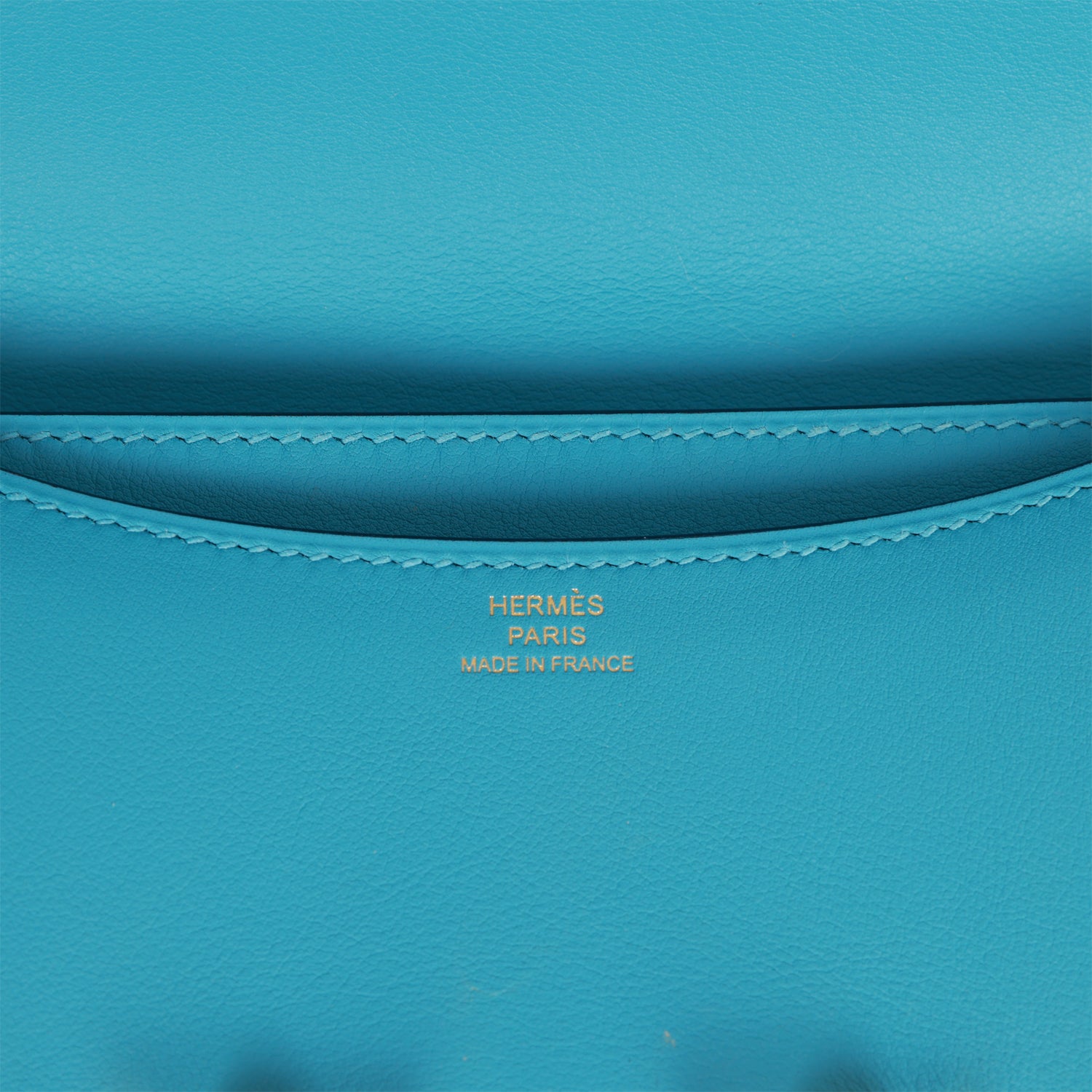 Pre-owned Hermes Constance 18 Bleu du Nord Swift Gold Hardware