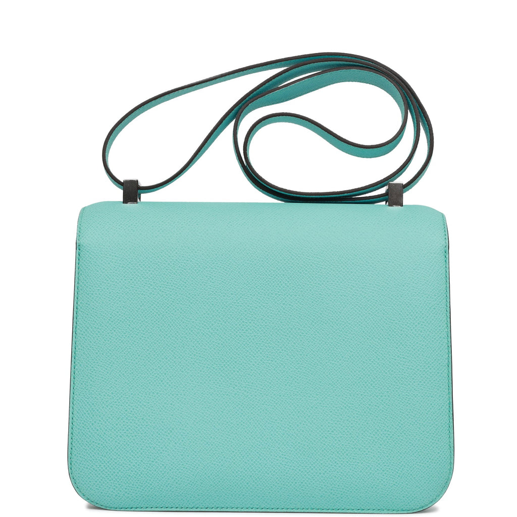 Hermes Constance 24 Bleu Atoll Epsom Palladium Hardware