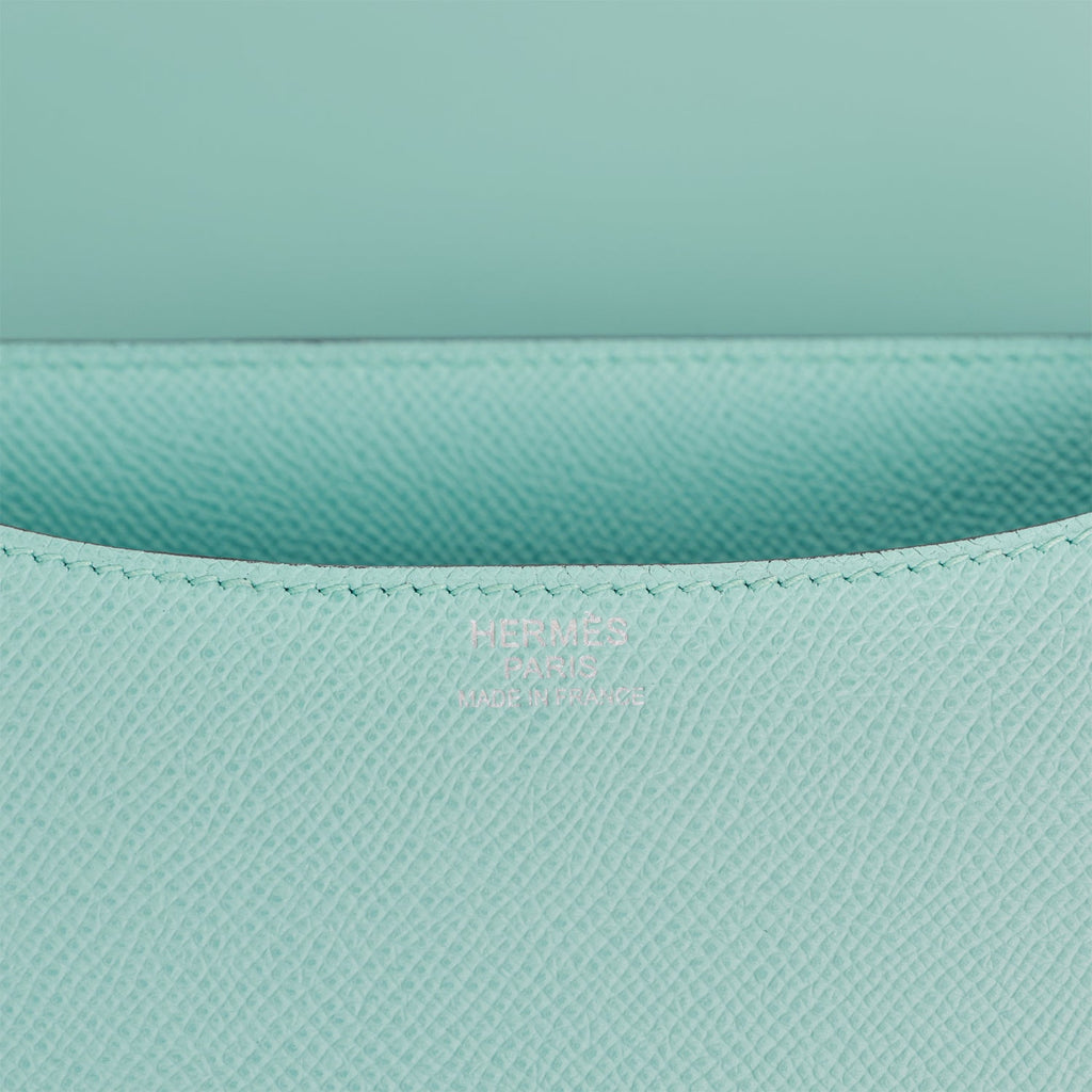Hermes Constance 24 Bleu Atoll Epsom Palladium Hardware