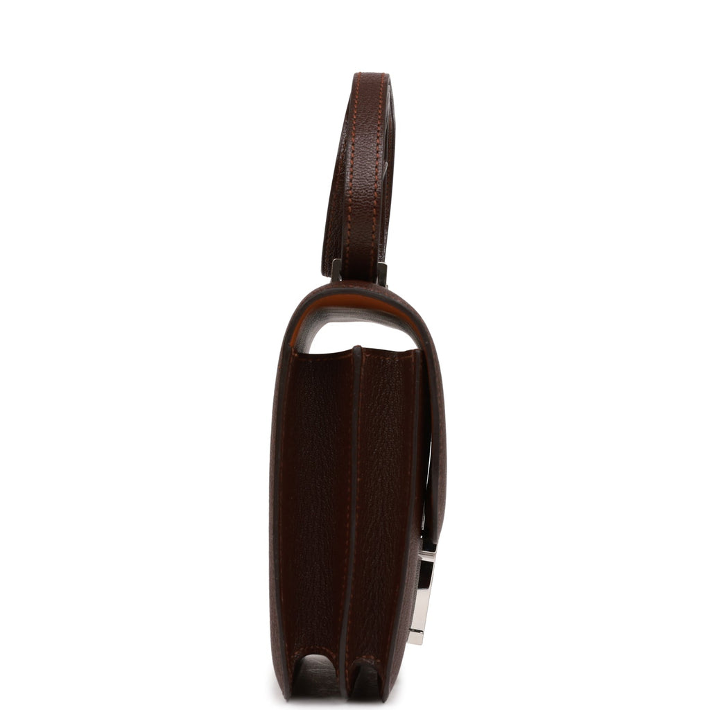 Hermes Constance 18 Havane Verso Chevre Palladium Hardware