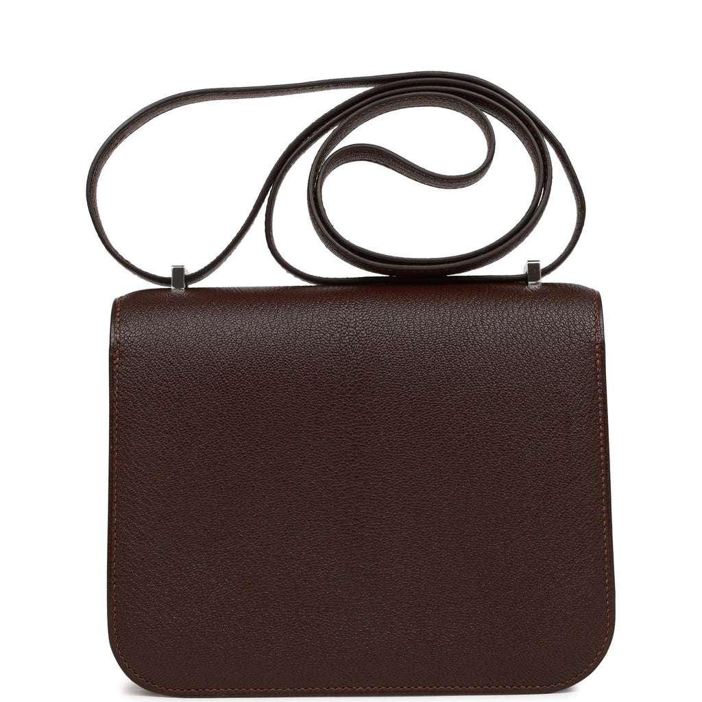 Hermes Constance 18 Havane Verso Chevre Palladium Hardware