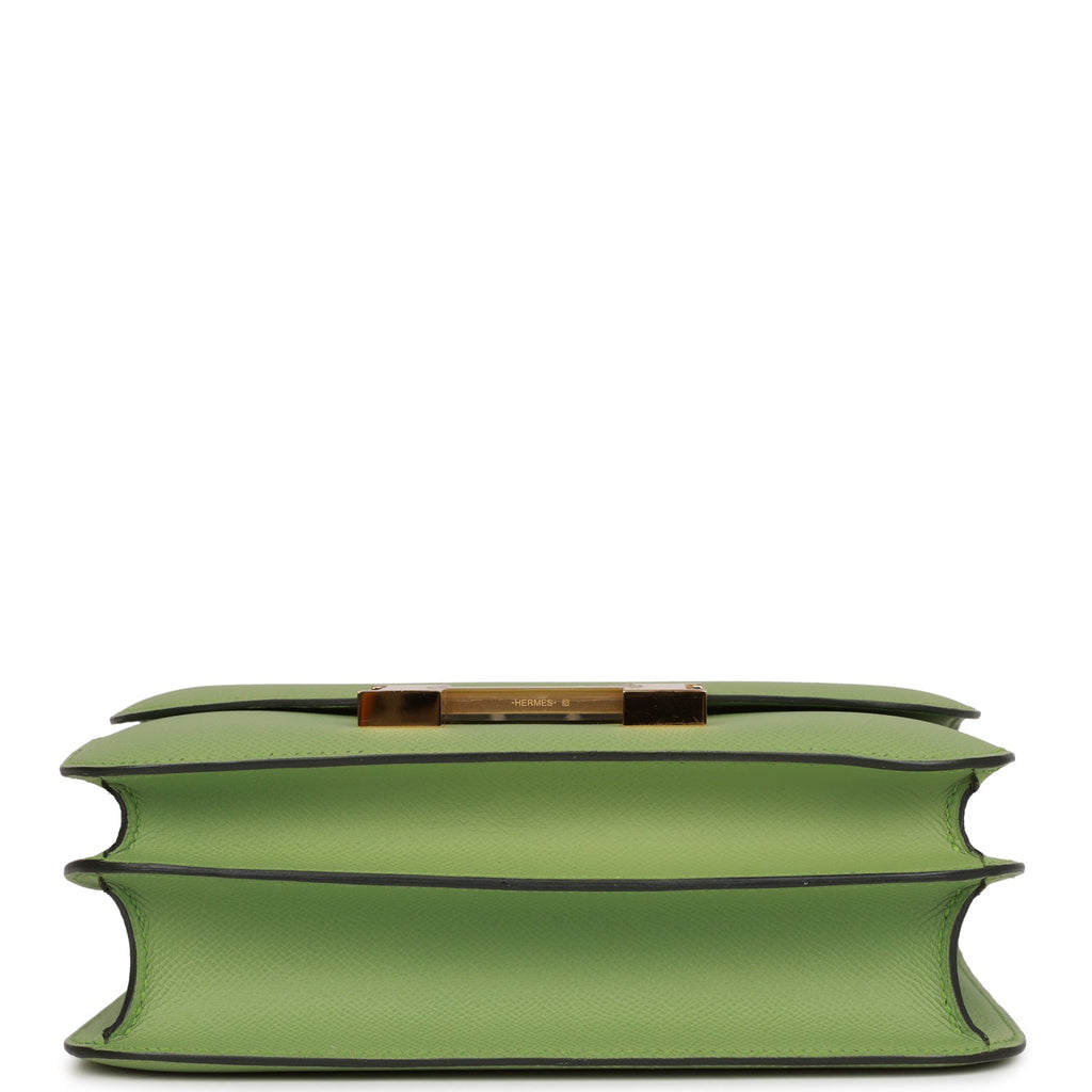 Hermes Constance 24 Vert Criquet Epsom Gold Hardware
