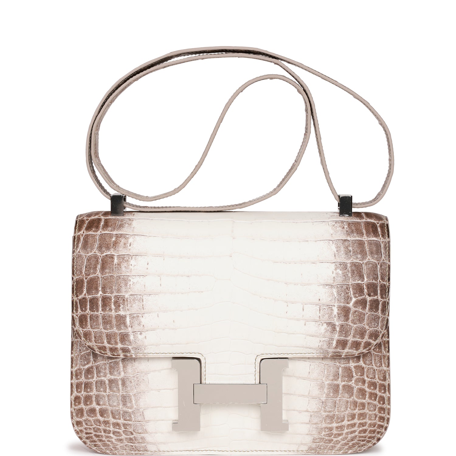 Hermes Constance 1-24 Himalaya Matte Niloticus Crocodile Palladium Hardware