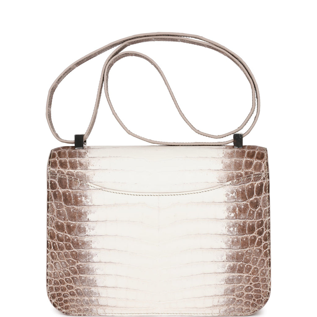 Hermes Constance 1-24 Himalaya Matte Niloticus Crocodile Palladium Hardware