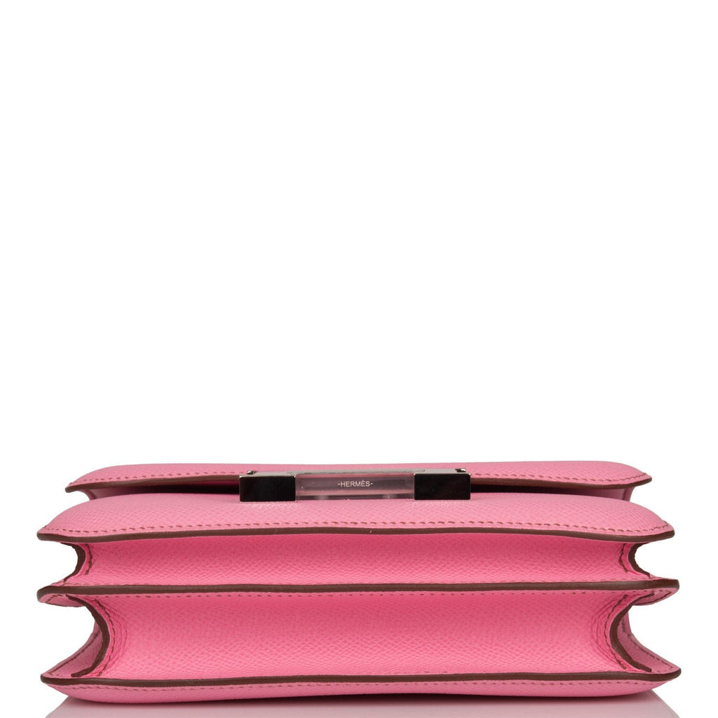 Hermes Constance 18 Bubblegum Epsom Palladium Hardware