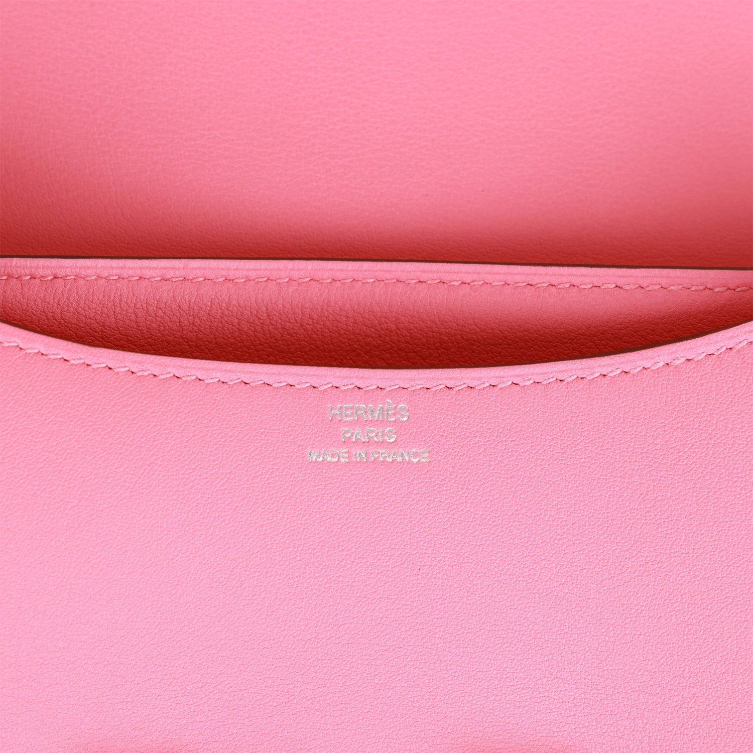 Hermes Constance 18 Rose Azalee Swift Palladium Hardware