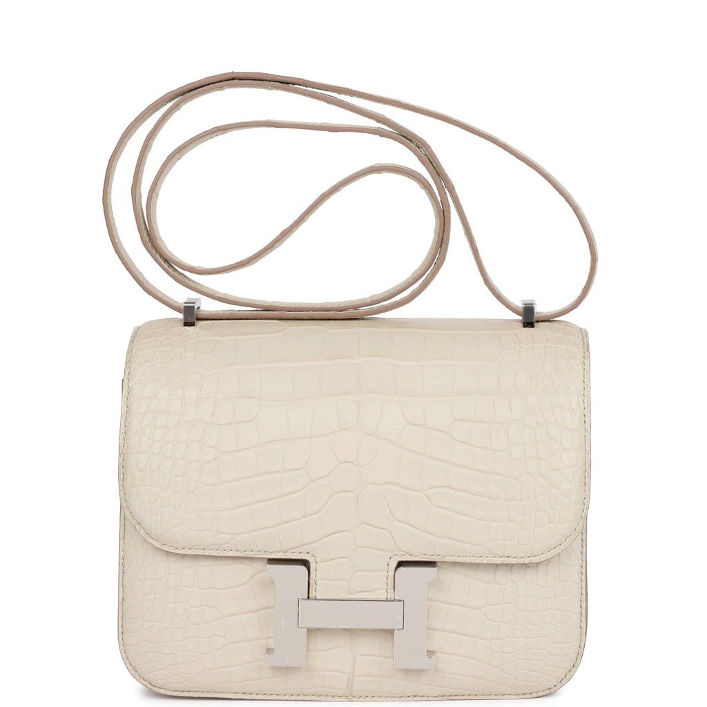 Hermes Constance 18 Beton Matte Alligator Palladium Hardware