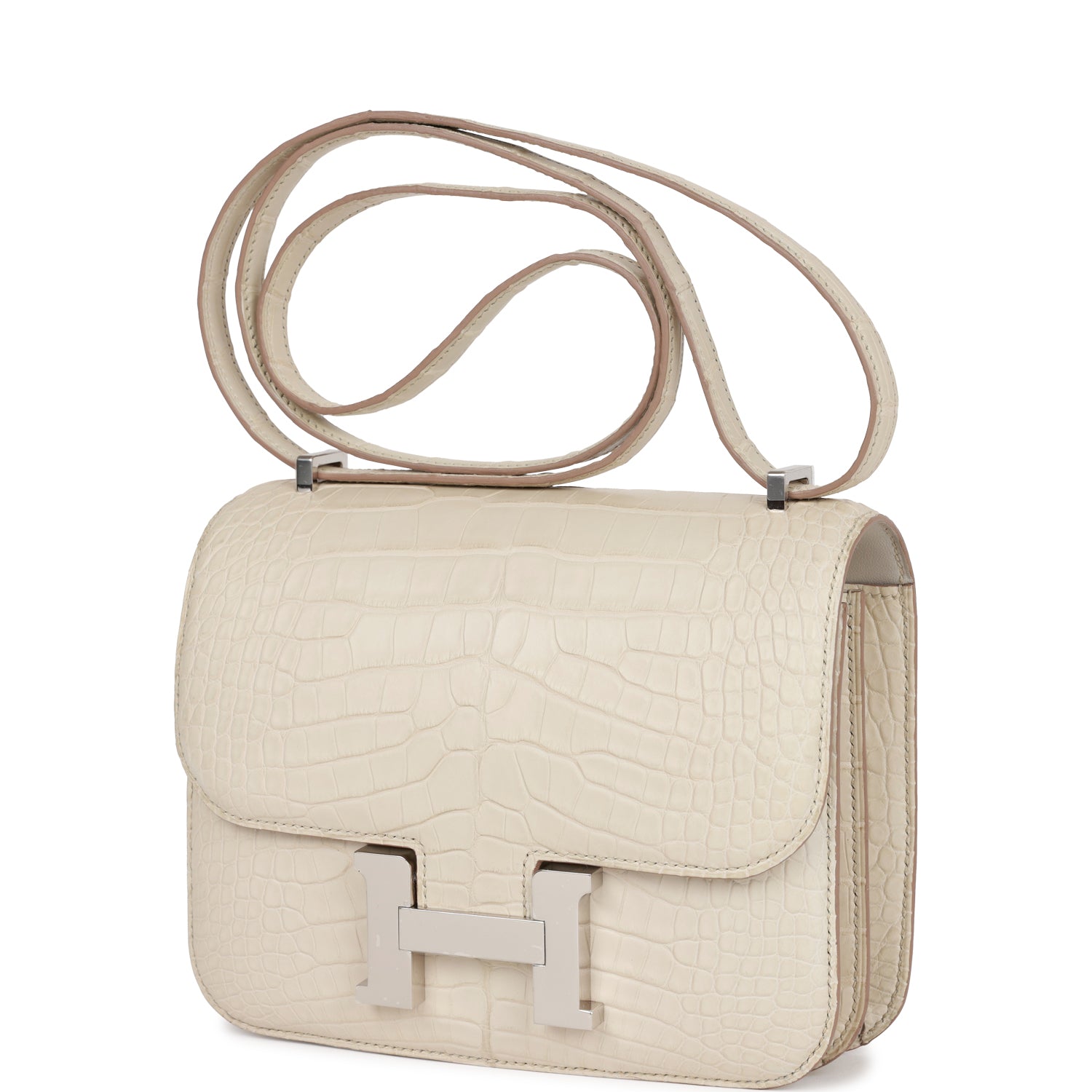 Hermes Constance 18 Beton Matte Alligator Palladium Hardware