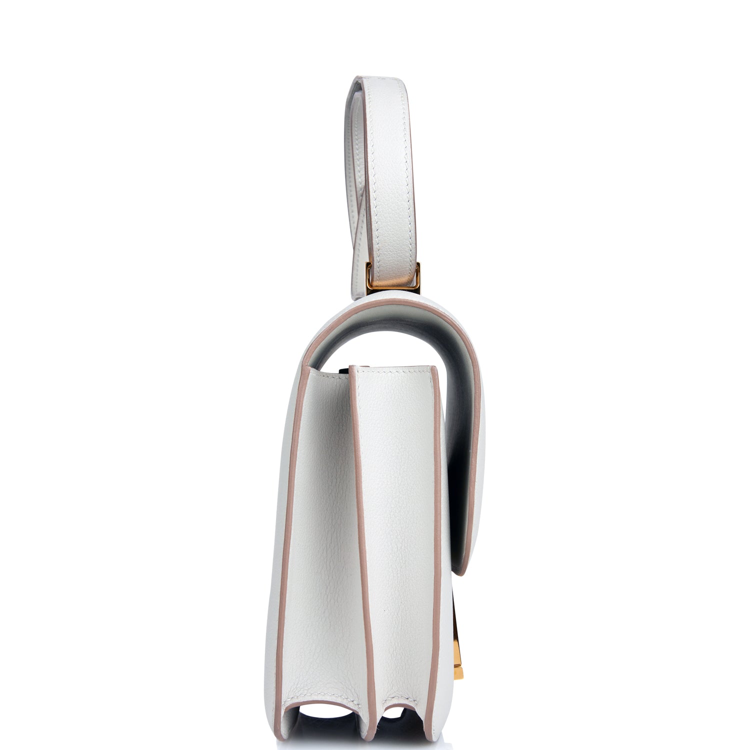 Pre-owned Hermes Constance 24 Gris Perle Evercolor Gold Hardware