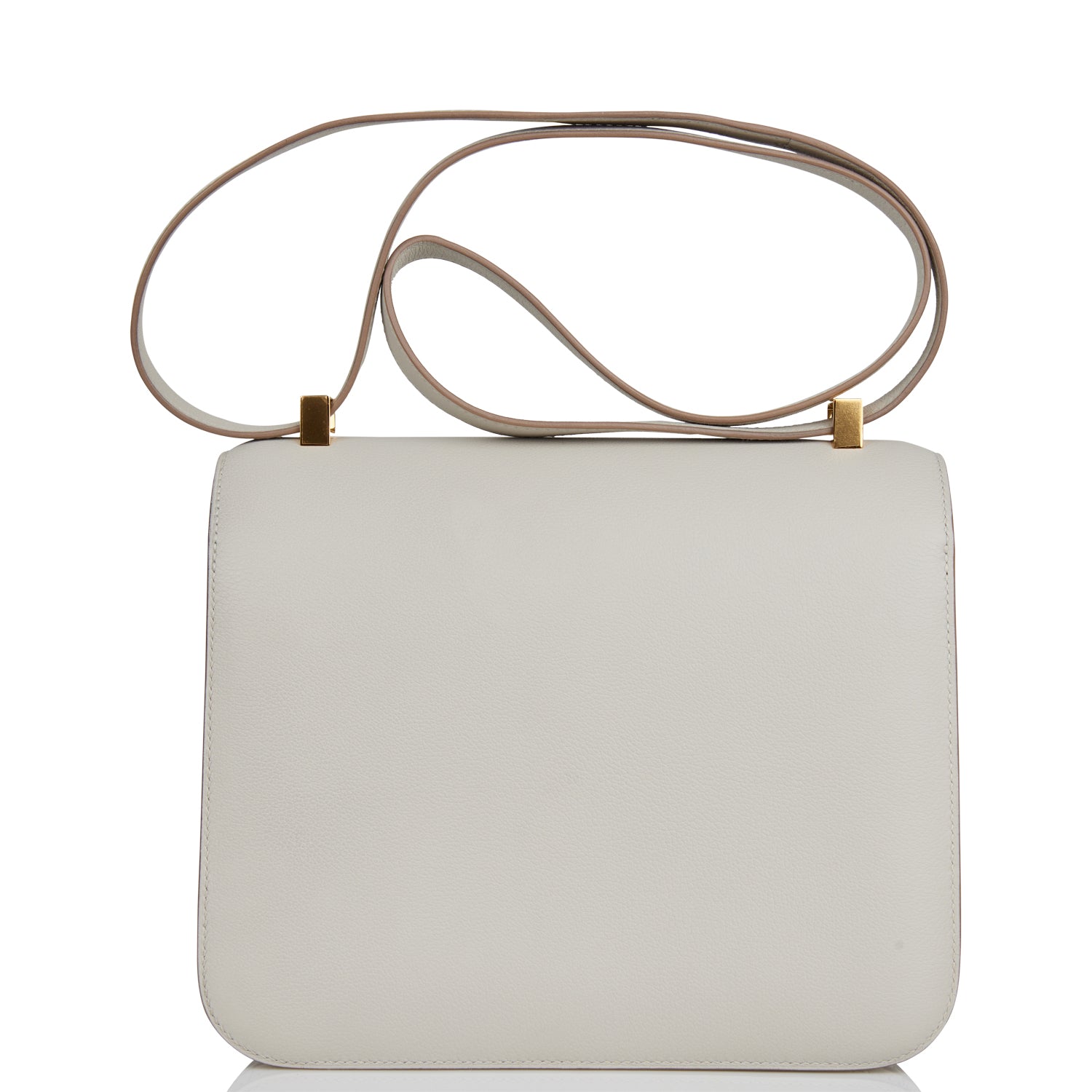 Pre-owned Hermes Constance 24 Gris Perle Evercolor Gold Hardware