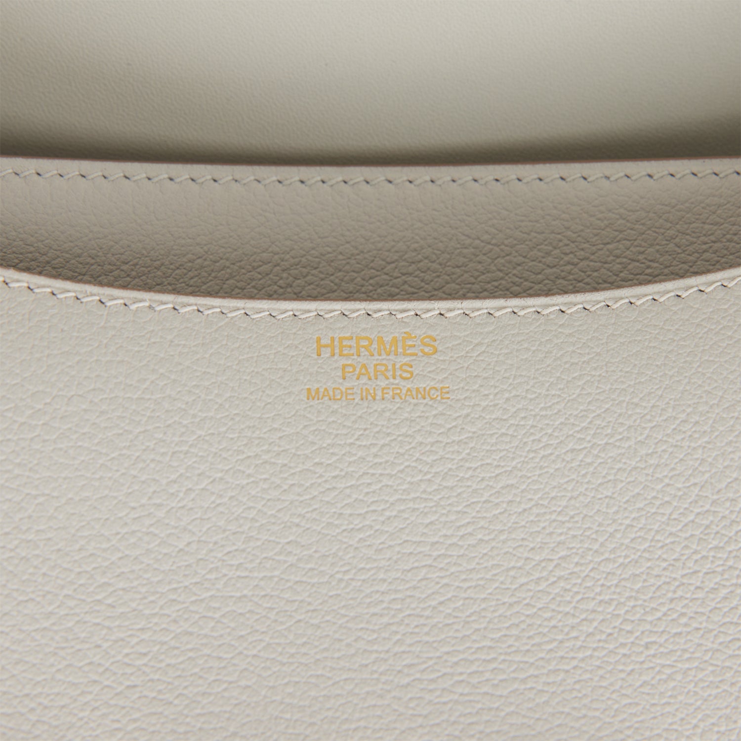Pre-owned Hermes Constance 24 Gris Perle Evercolor Gold Hardware