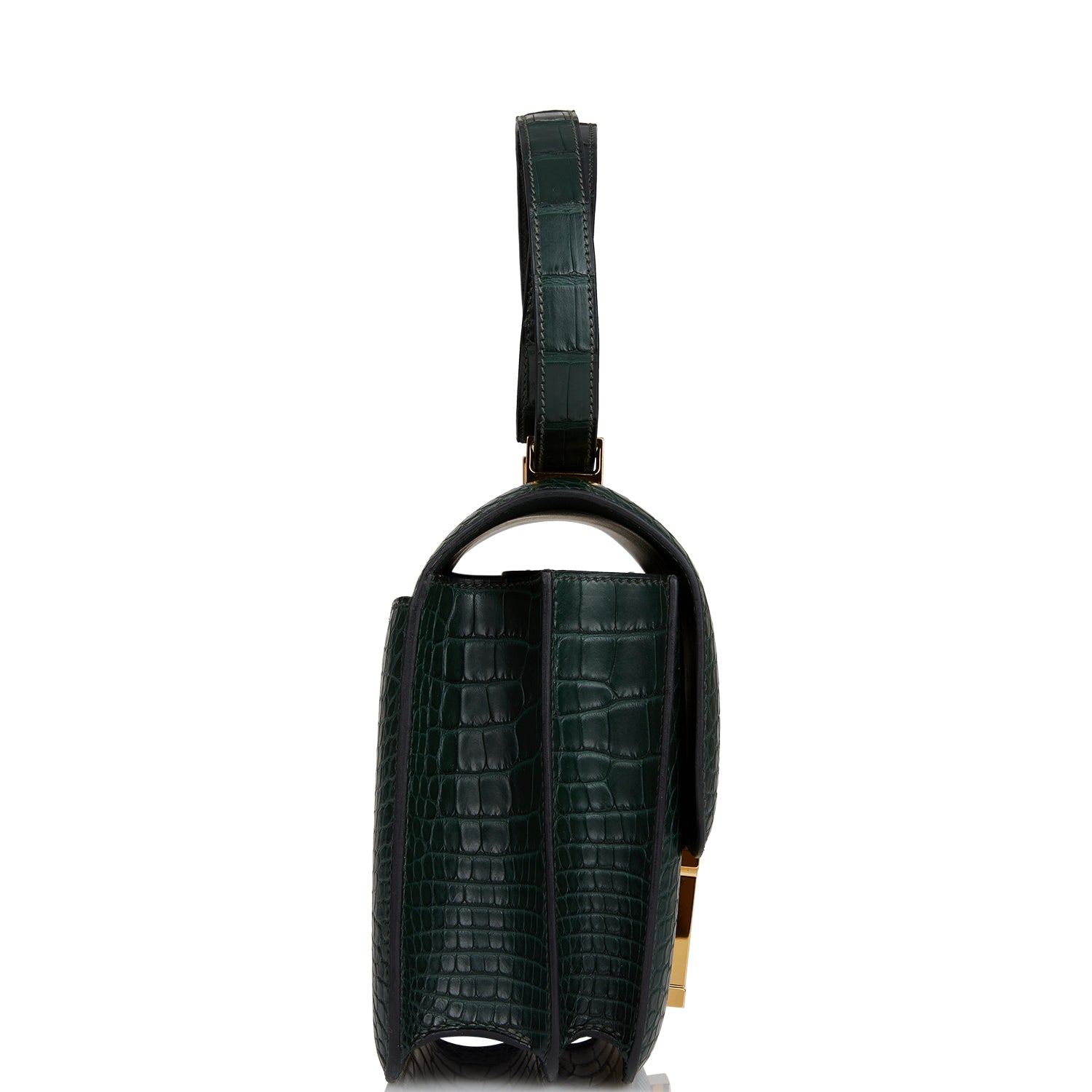 Hermes Constance 24 Vert Fonce Matte Alligator Gold Hardware