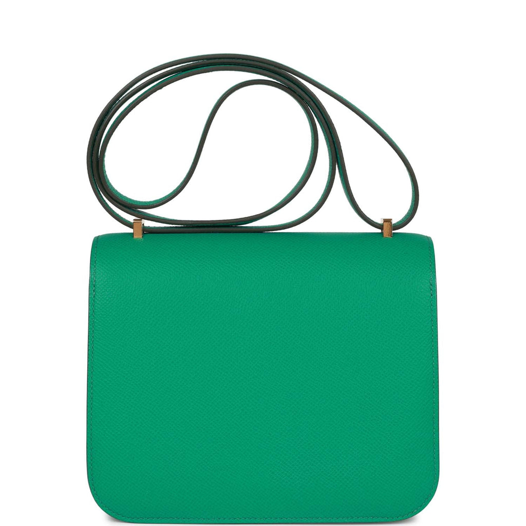 Hermes Constance 18 Vert Jade Epsom Gold Hardware