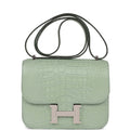 Hermes Constance 1-18 Vert D'Eau Matte Alligator Palladium Hardware - Payment 2 Deposit