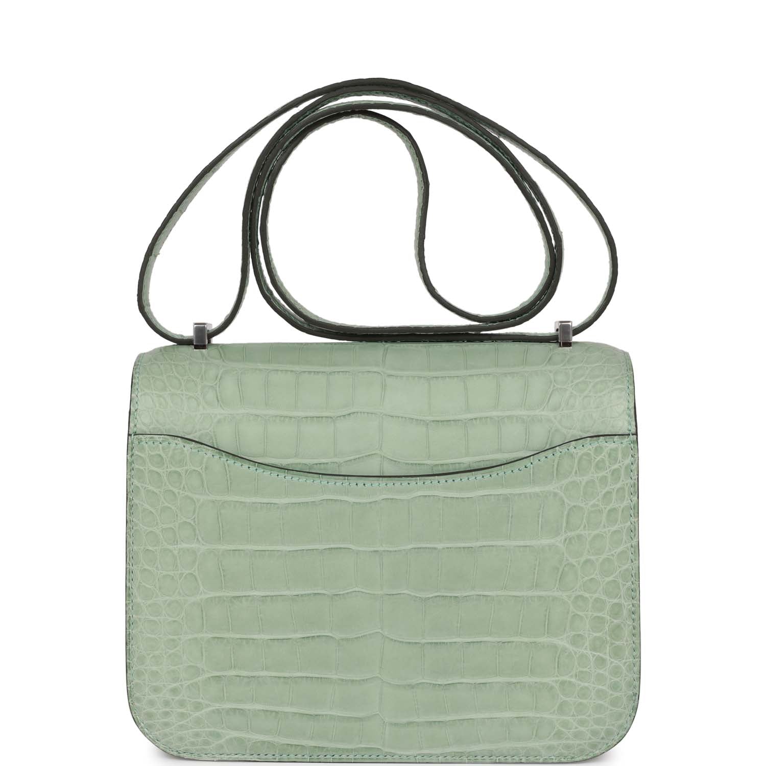 Hermes Constance 1-18 Vert D'Eau Matte Alligator Palladium Hardware - Payment 1 Deposit