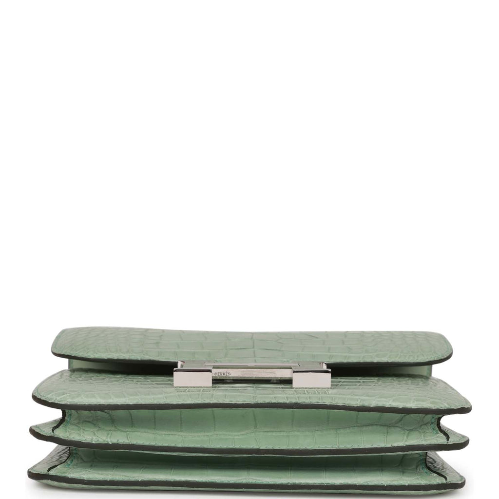 Hermes Constance 1-18 Vert D'Eau Matte Alligator Palladium Hardware - Payment 2 Deposit
