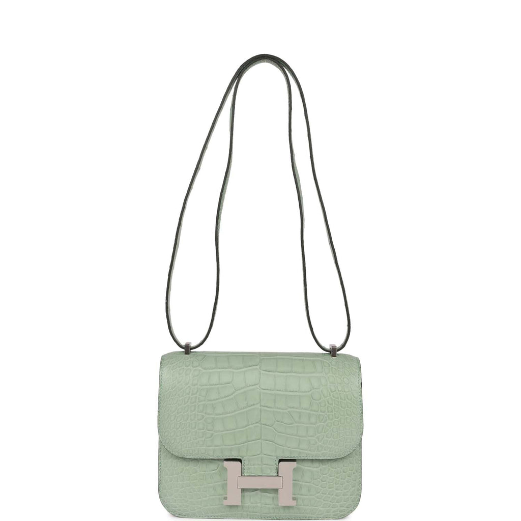 Hermes Constance 1-18 Vert D'Eau Matte Alligator Palladium Hardware - Payment 1 Deposit