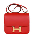 Hermès Constance 24 Rouge de Coeur Epsom Gold Hardware