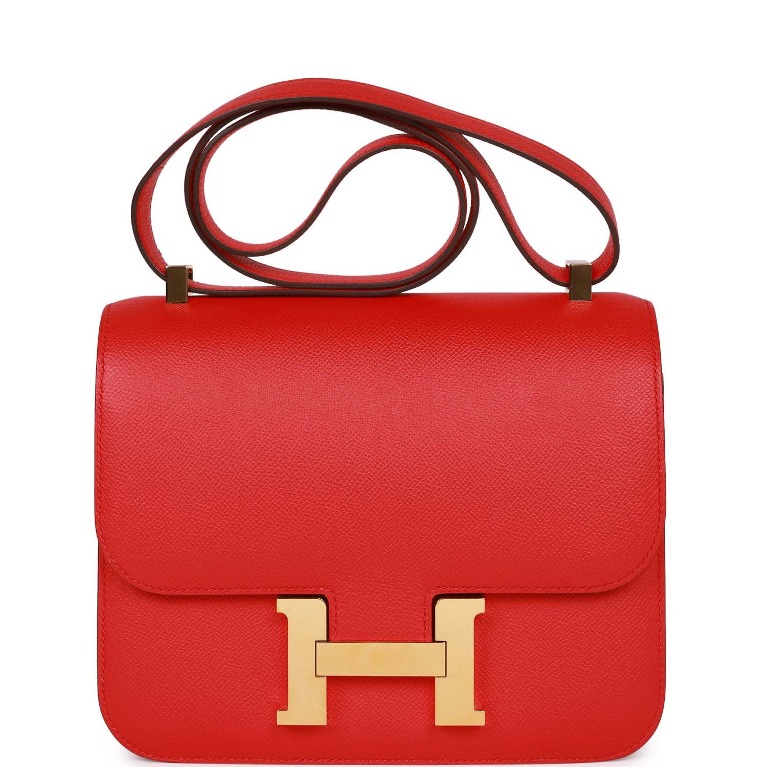 Hermès Constance 24 Rouge de Coeur Epsom Gold Hardware