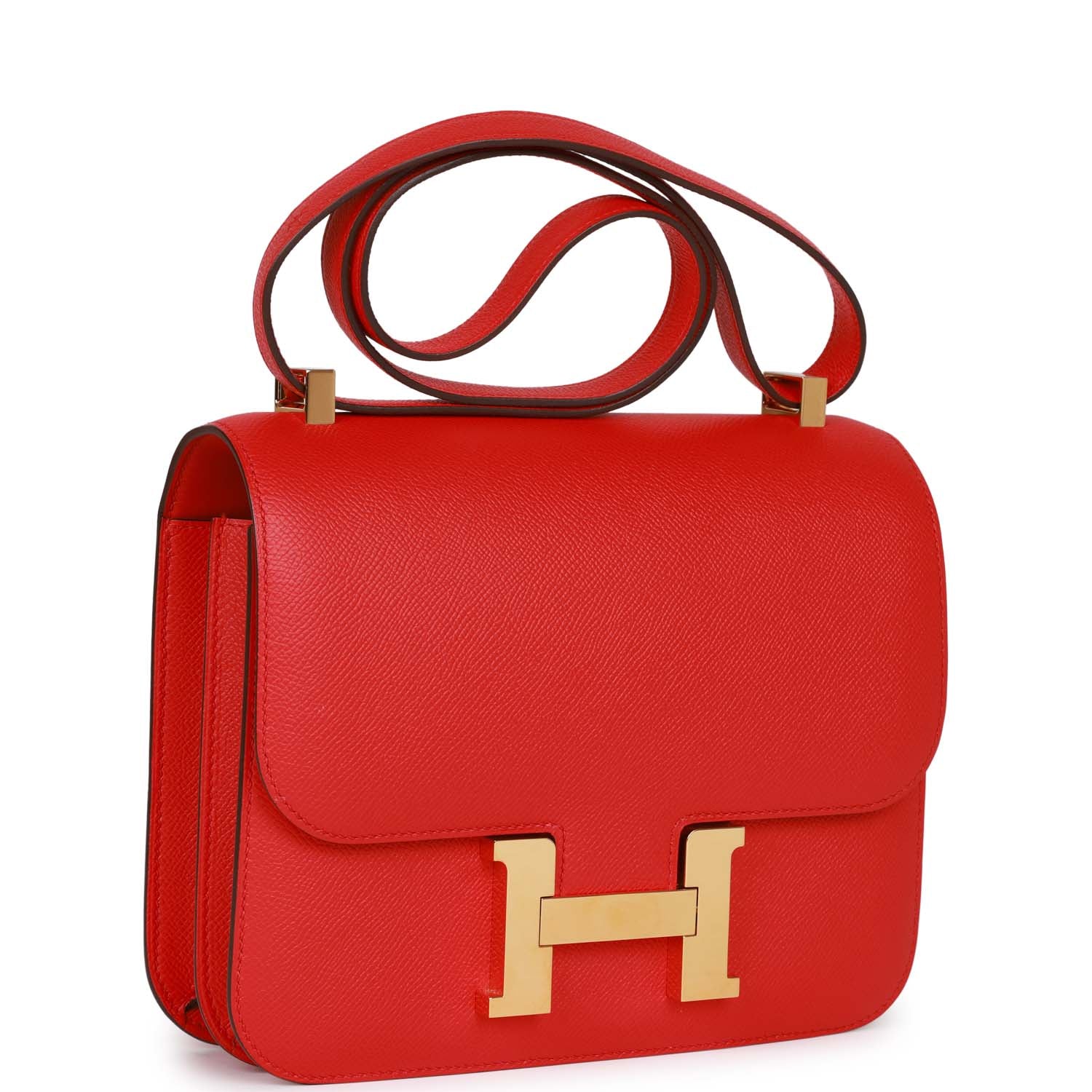 Hermès Constance 24 Rouge de Coeur Epsom Gold Hardware