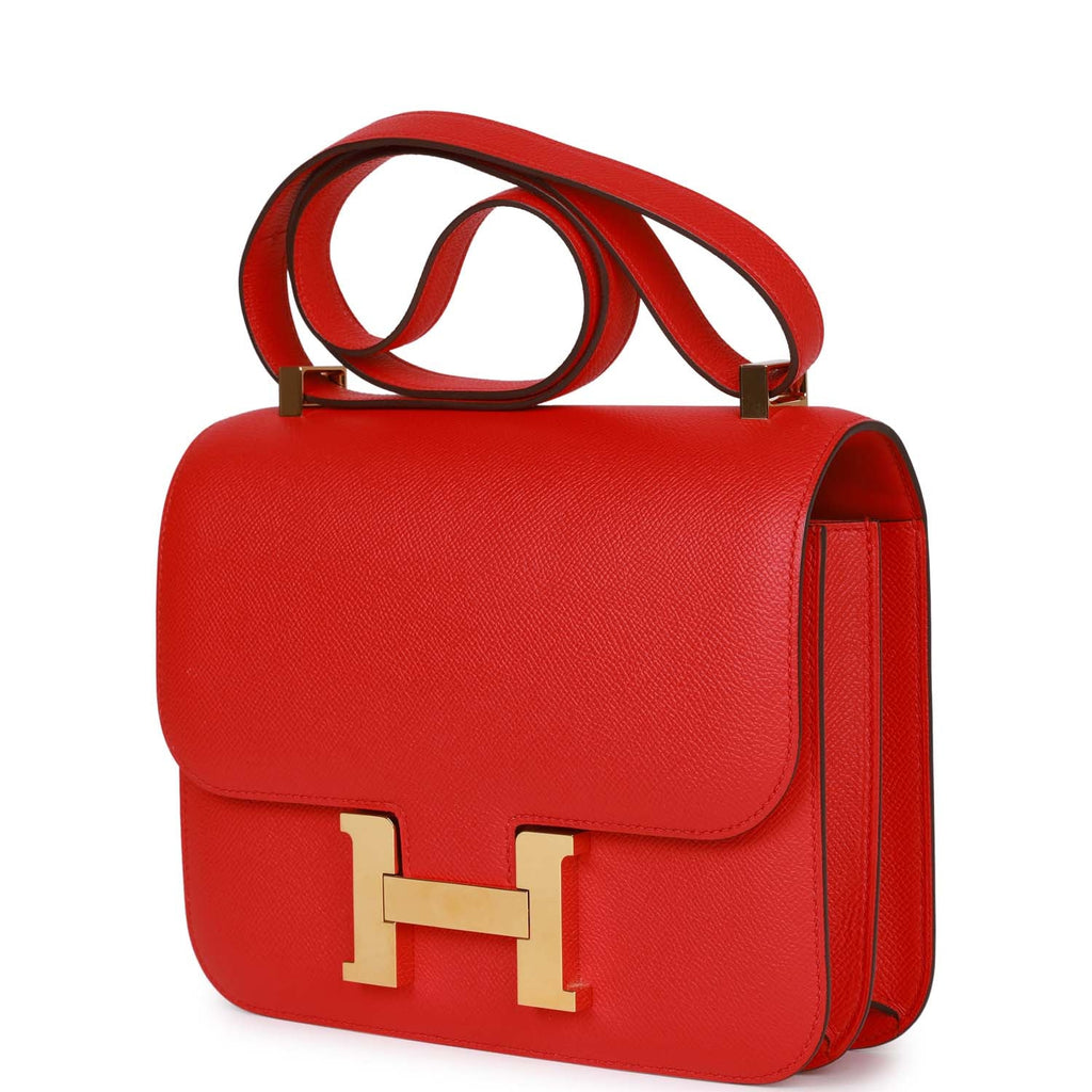 Hermès Constance 24 Rouge de Coeur Epsom Gold Hardware